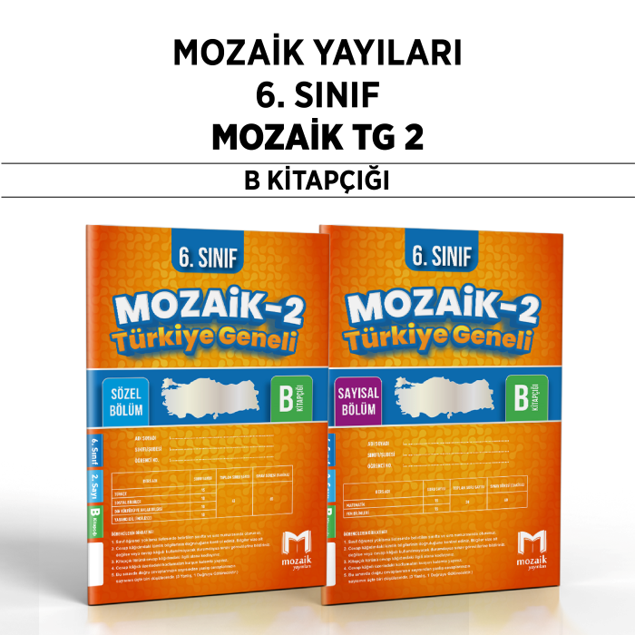 MOZAİK 06.SINIF TÜRKİYE GENELİ SAY/SÖZ 2-B -25-26